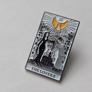 Morticia And Gomez Addams The Lovers Tarot Enamel Pin